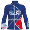 Cykeltrøje 2017 FDJ N002 Vinter Thermal Fleece